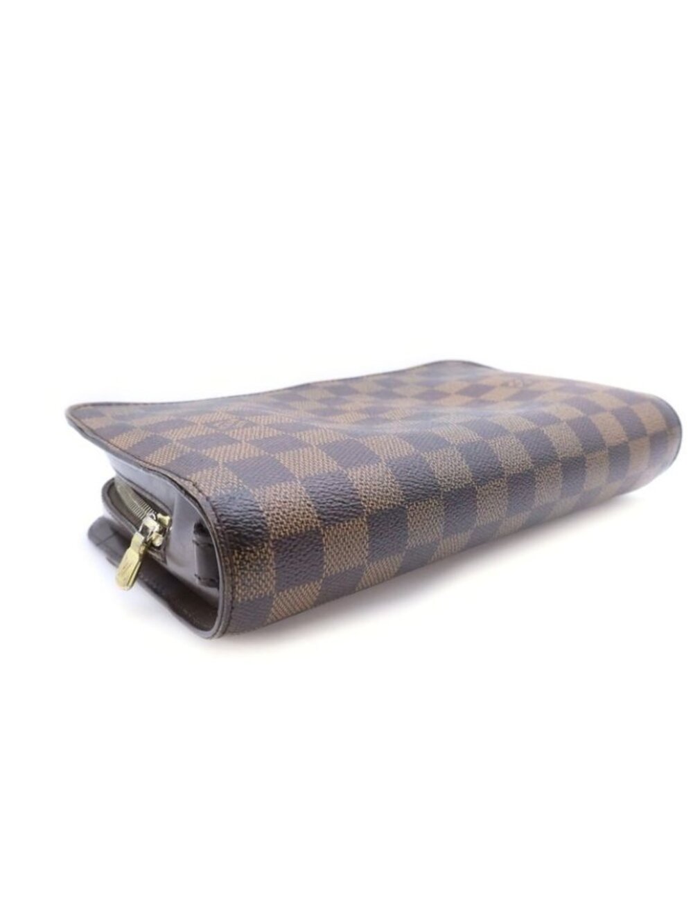 Louis Vuitton Damier Saint Second Case Pouch Brown Leather - Picture 5 of 6